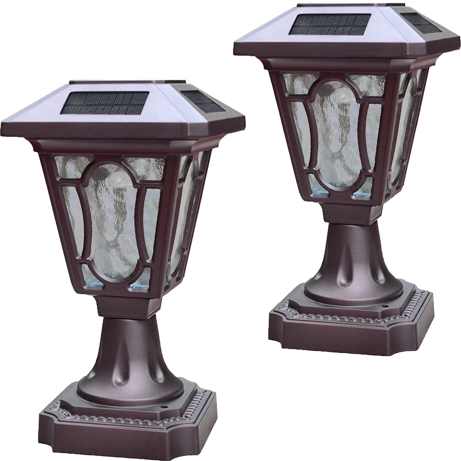 Buy DANGGEOI Solar Post Light Outdoor Cast Aluminum LED Lamp Fixture