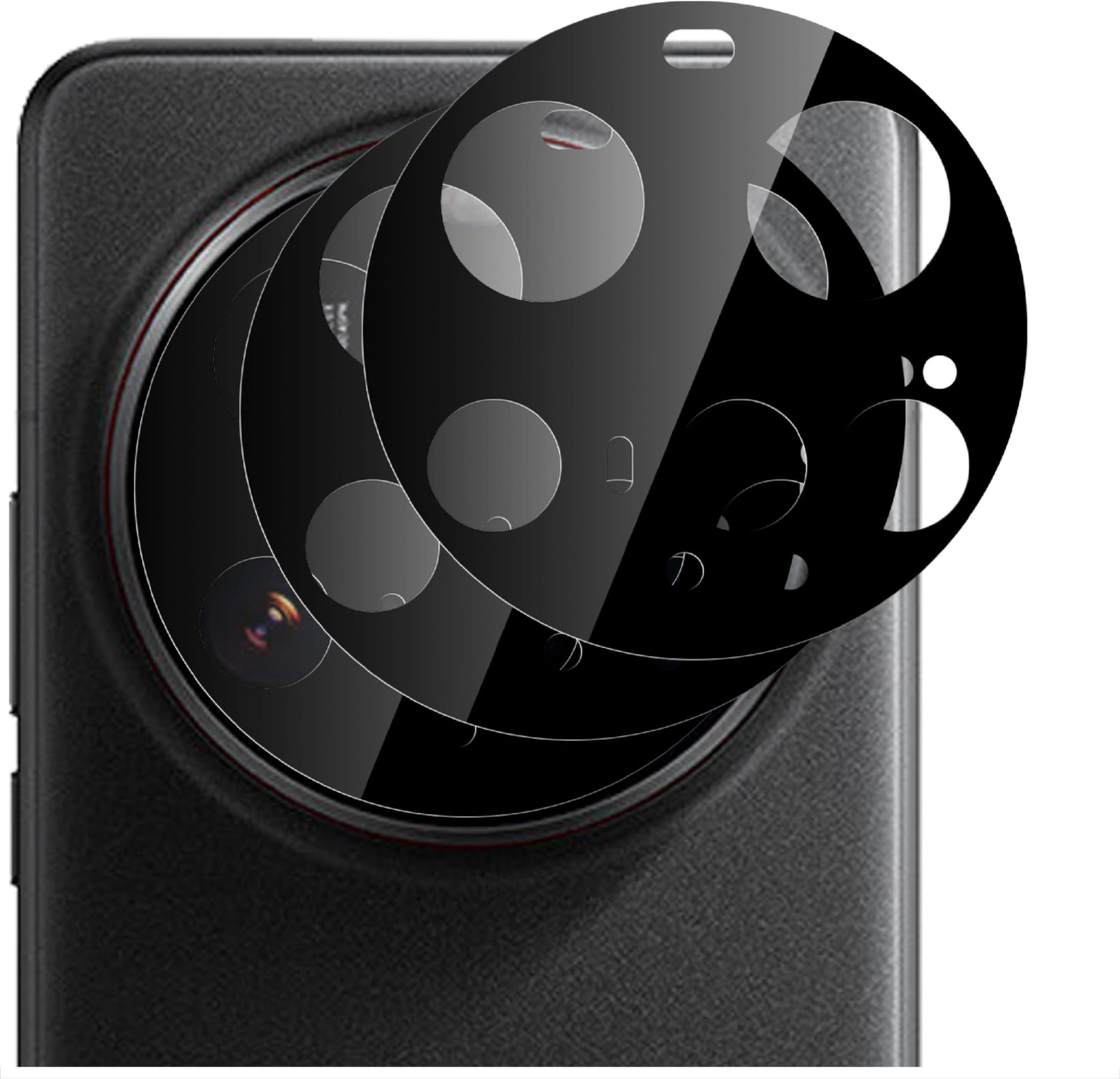 2 Pieces Rear Camera Protector Compatible with Xiaomi 15 Ultra, HD Tempered Glass [Anti-Fingerprint] Tempered Glass Camera for Xiaomi 15 Ultra