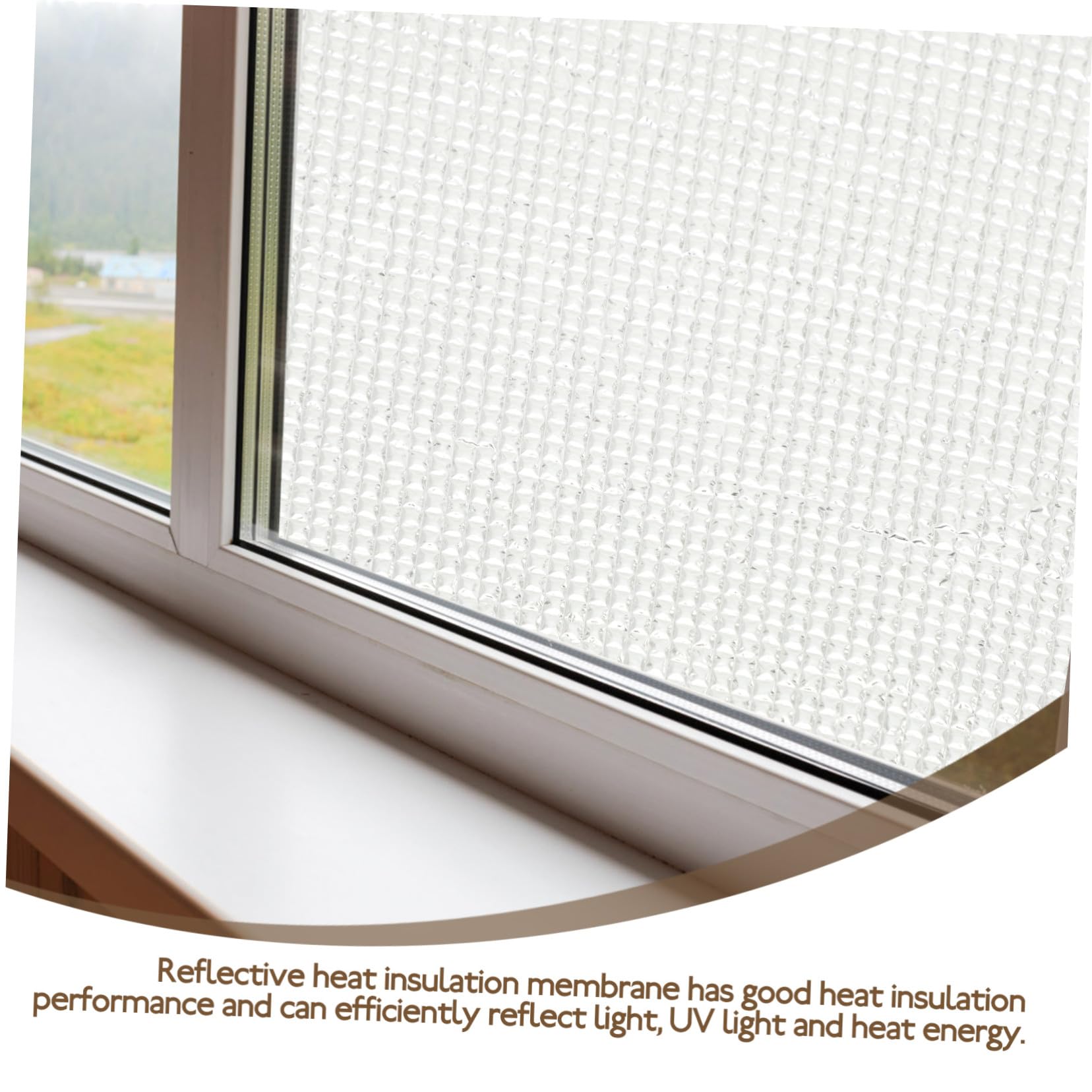 Operitacx Isolant Thermique Aluminium Film Réfléchissant à Bulles pour Isolation