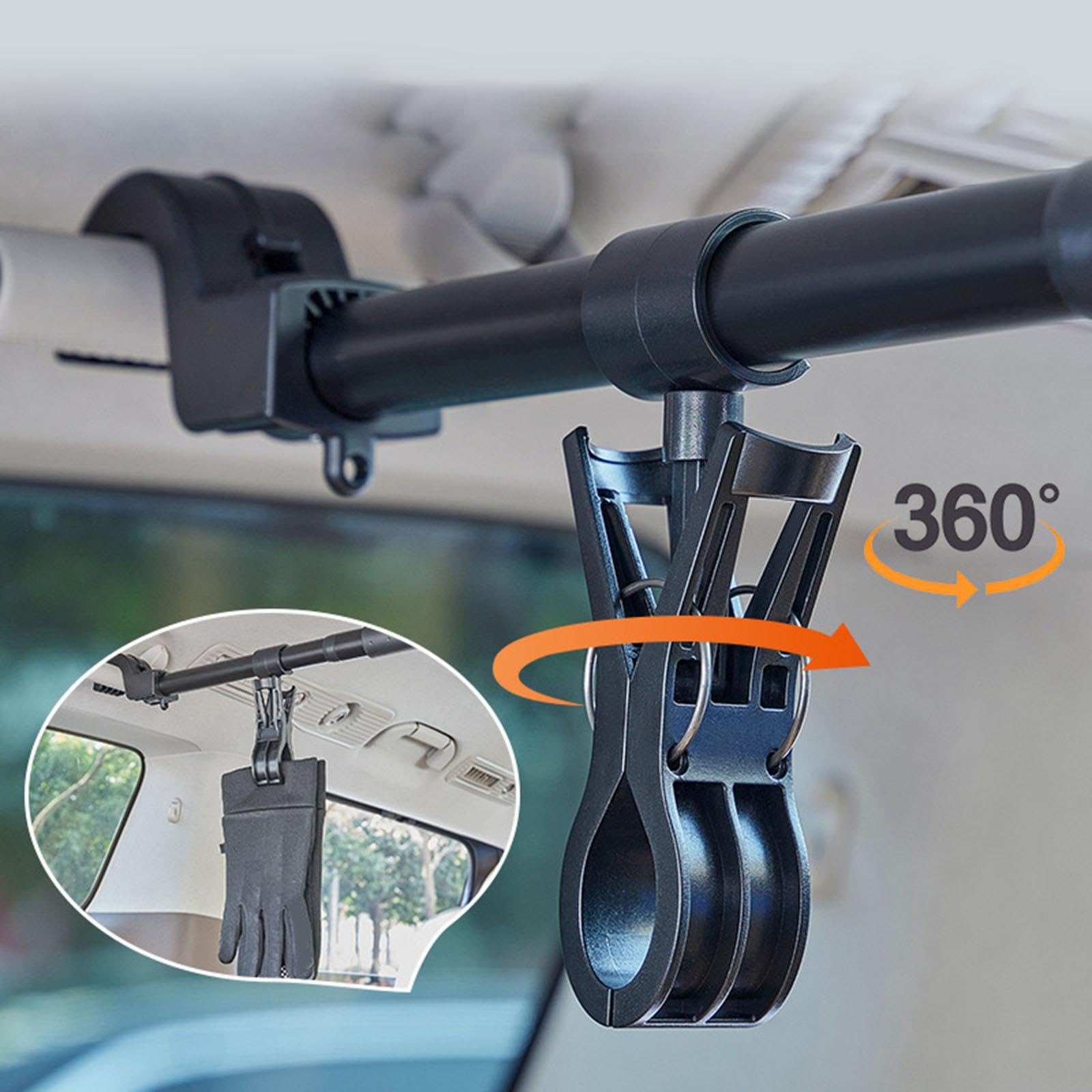 Utilice el Espacio del vehículo de Manera eficiente con la Barra | de percha ajustable para automóvil, instalación sencilla y gran capacidad de