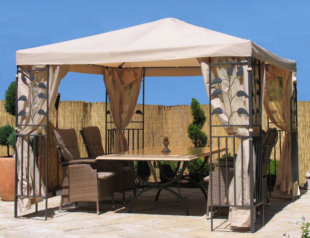 Quick-Star 4 pareti Laterali con zanzariera per Gazebo 3 x 4 m Parete Laterale Sabbia