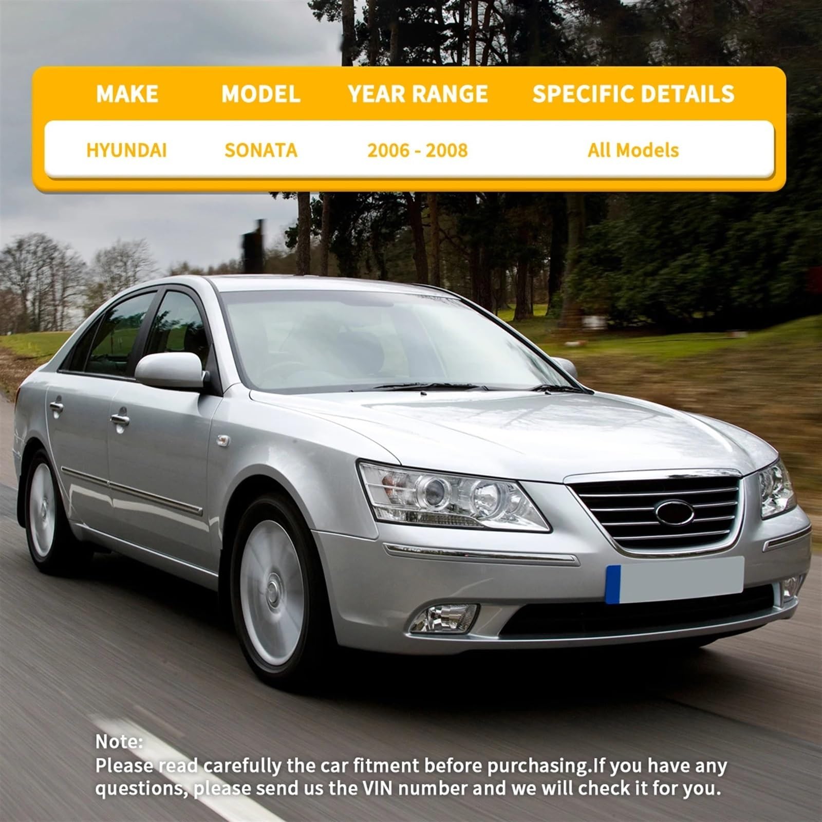 Giunto sferico del braccio di controllo inferiore anteriore, estremità del tirante sinistro e destro, set da 8 pezzi, compatibile con Hyundai Sonata 2006 2007 2008