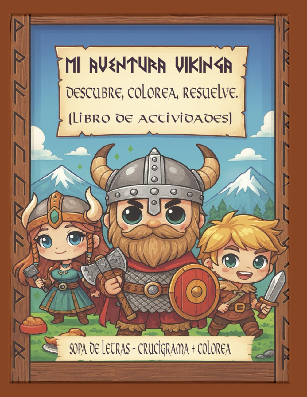 Mi Aventura Vikinga (Libro de Actividades): Descubre, Resuelve, Colorea