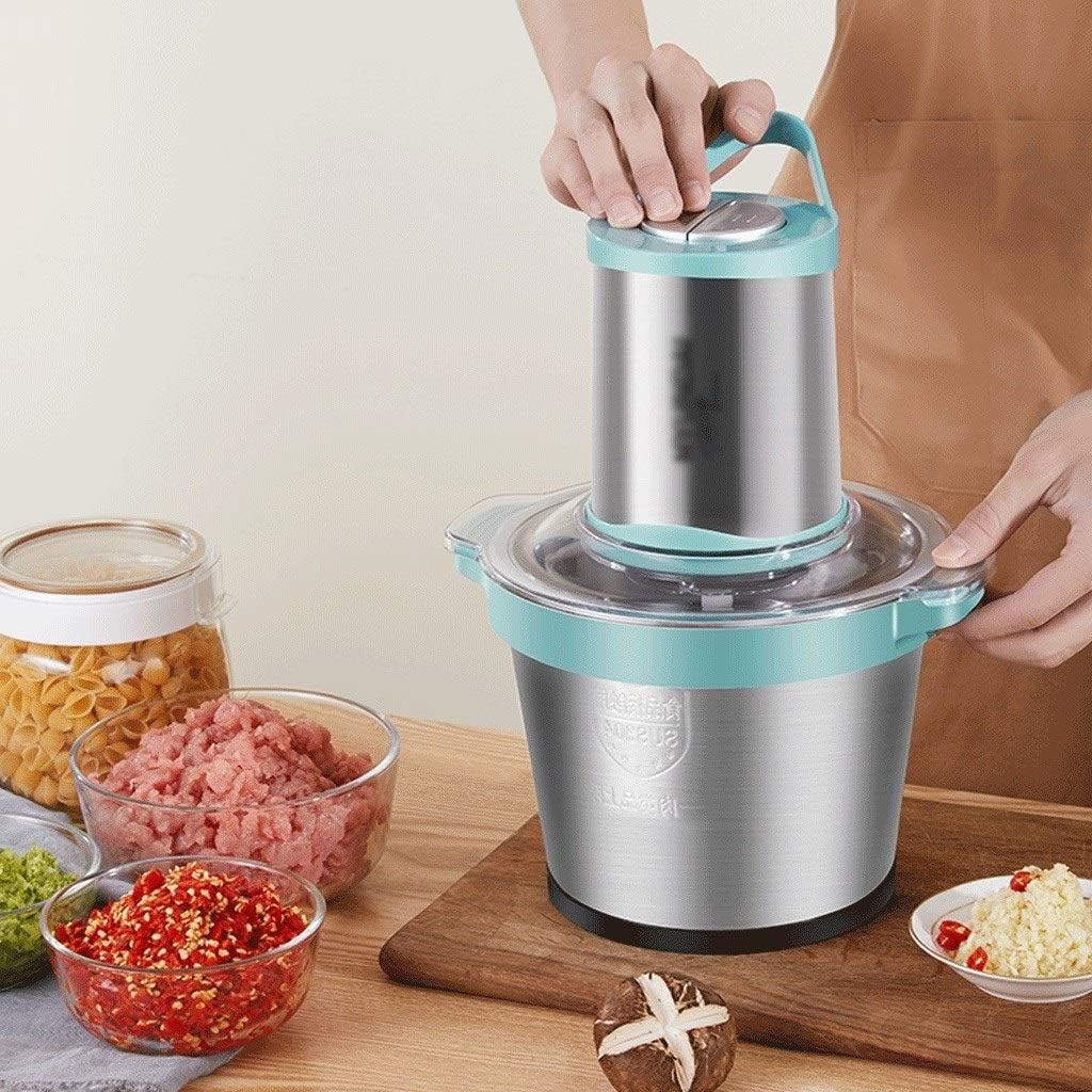 Food Processor, Household Electric Meat Grinder, Stainless Steel Meat Grinder, Meat, Vegetable, Fruit and Nut Grinder (31 * 23 * 19CM)