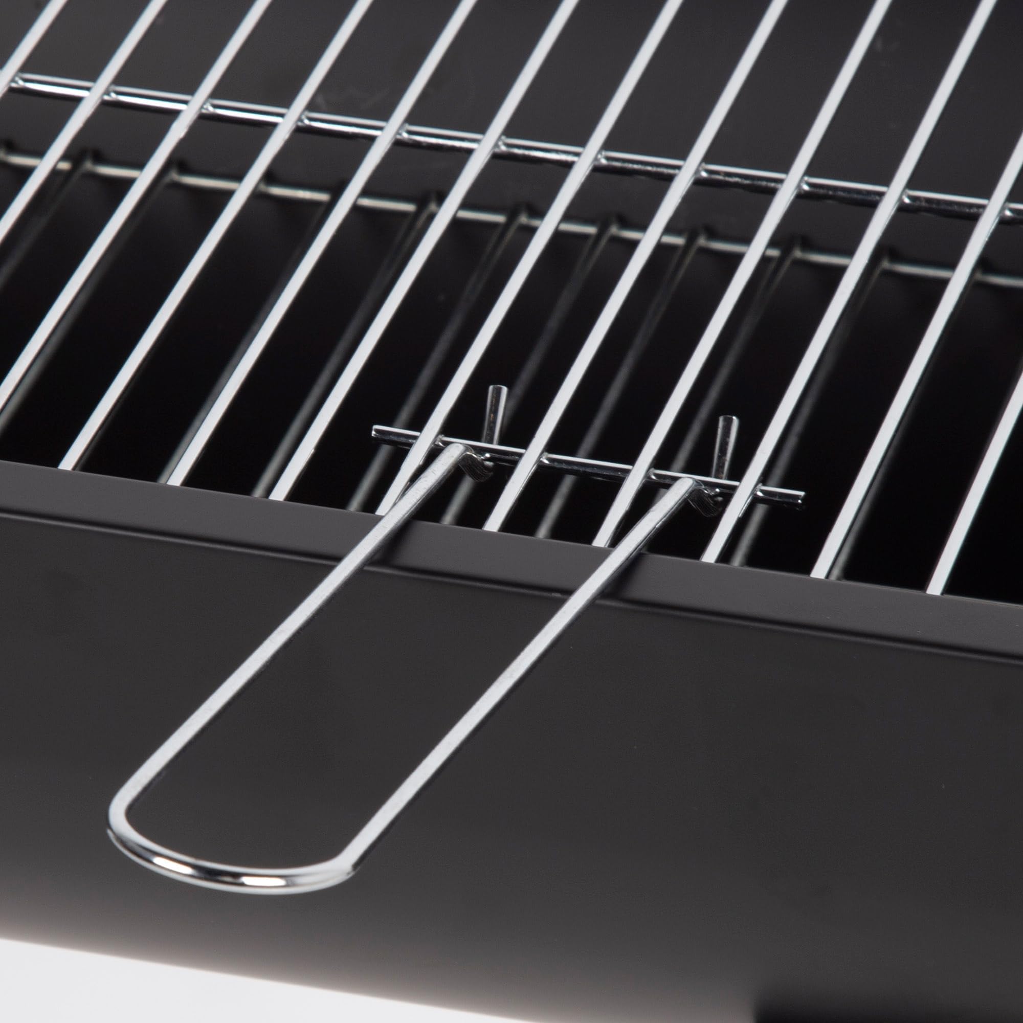 AKTIVE Przenośny grill węglowy, 91x33x71 cm, matowa czerń, grill ze stali nierdzewnej, szeroka powierzchnia, 4 nogi, uchwyty boczne do transportu (63111)