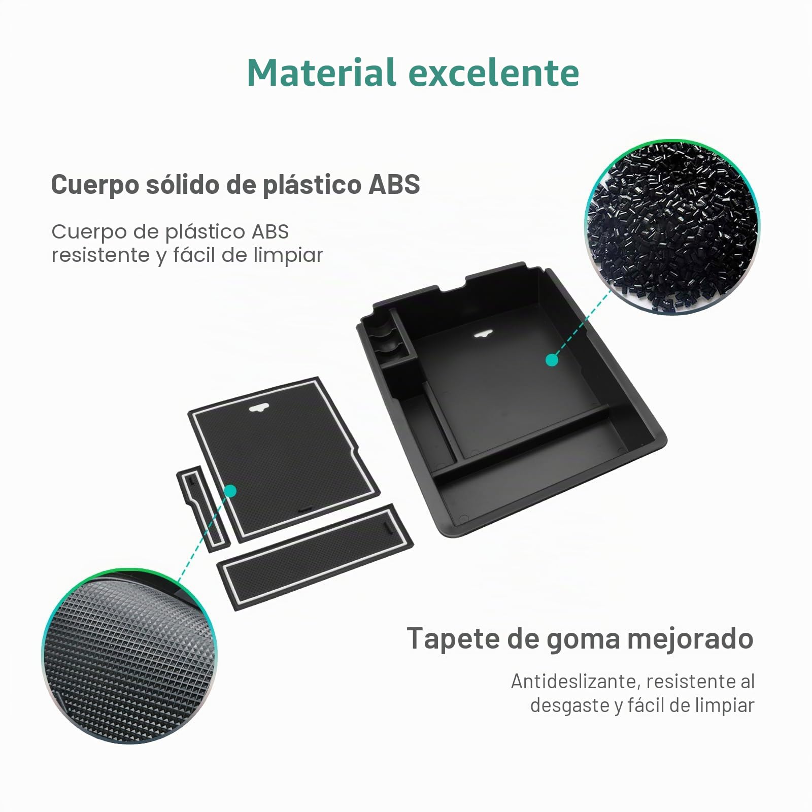 GAFAT [Nuevo Facelift 2024] Compatible con Kia Sorento MQ4 / Hybrid 2024 2025 2026 Consola Central Caja de Almacenamiento, Sorento MQ4 2024 Reposabrazos Organizador Bandejas, Sorento MQ4 Accesorios