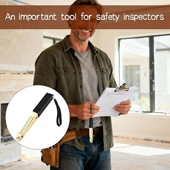 Metal Door Gap Measuring Tool,2PCS Fire Door Gap Gauge,Door Gap Measuring Tool,Accuracy 0.5mm Measuring Tool for Gate Gaps,Feeler Survey Gate,Gap Measure,Welding Wedge Feeler Survey