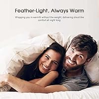 Vista 3 de Edredón de plumón alternativo 100% algodón Cobnom