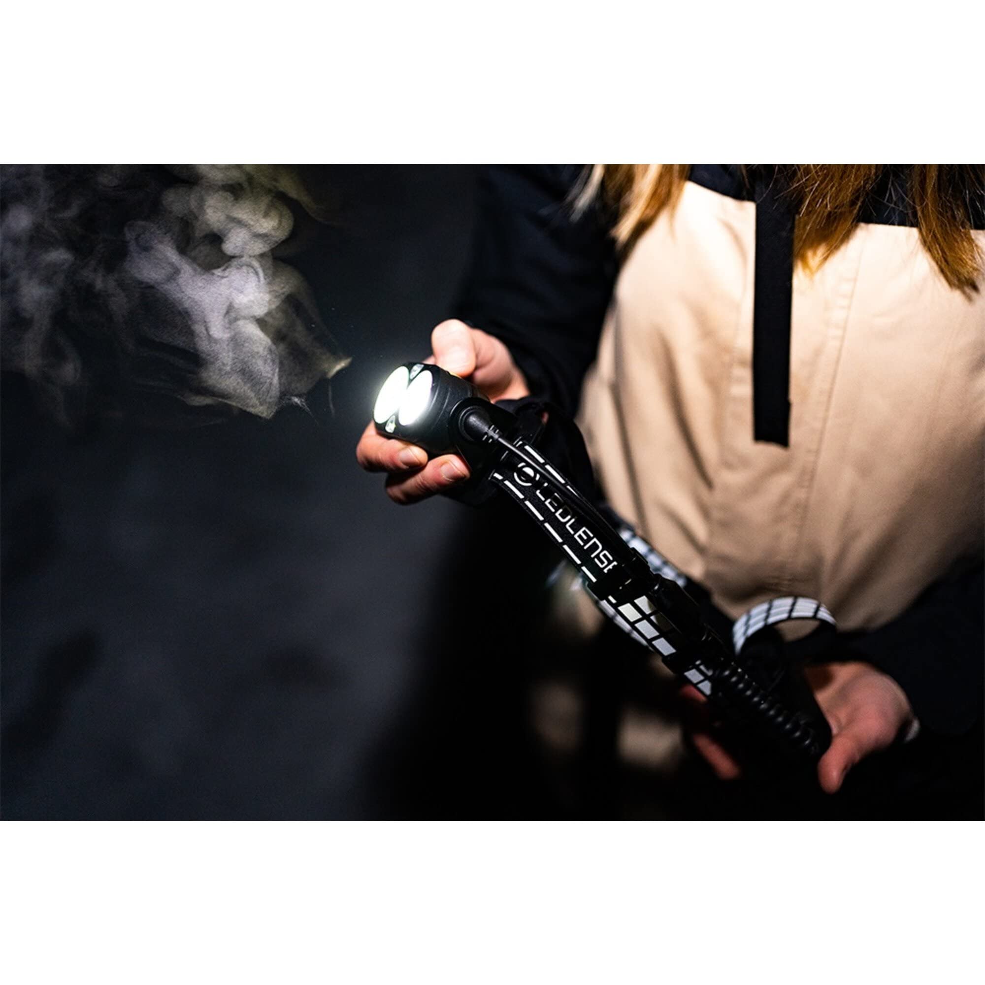Ledlenser H19R Signature Premium latarka czołowa LED, ładowalna, z czerwonym światłem, IP67, 4000 lumenów, pilot zdalnego sterowania Bluetooth, zasięg światła 330m, magnetyczny kabel USB do ładowania