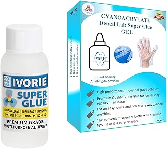 Dental Lab Super Glue Adhesive Instant Bonding - Gel (2oz)
