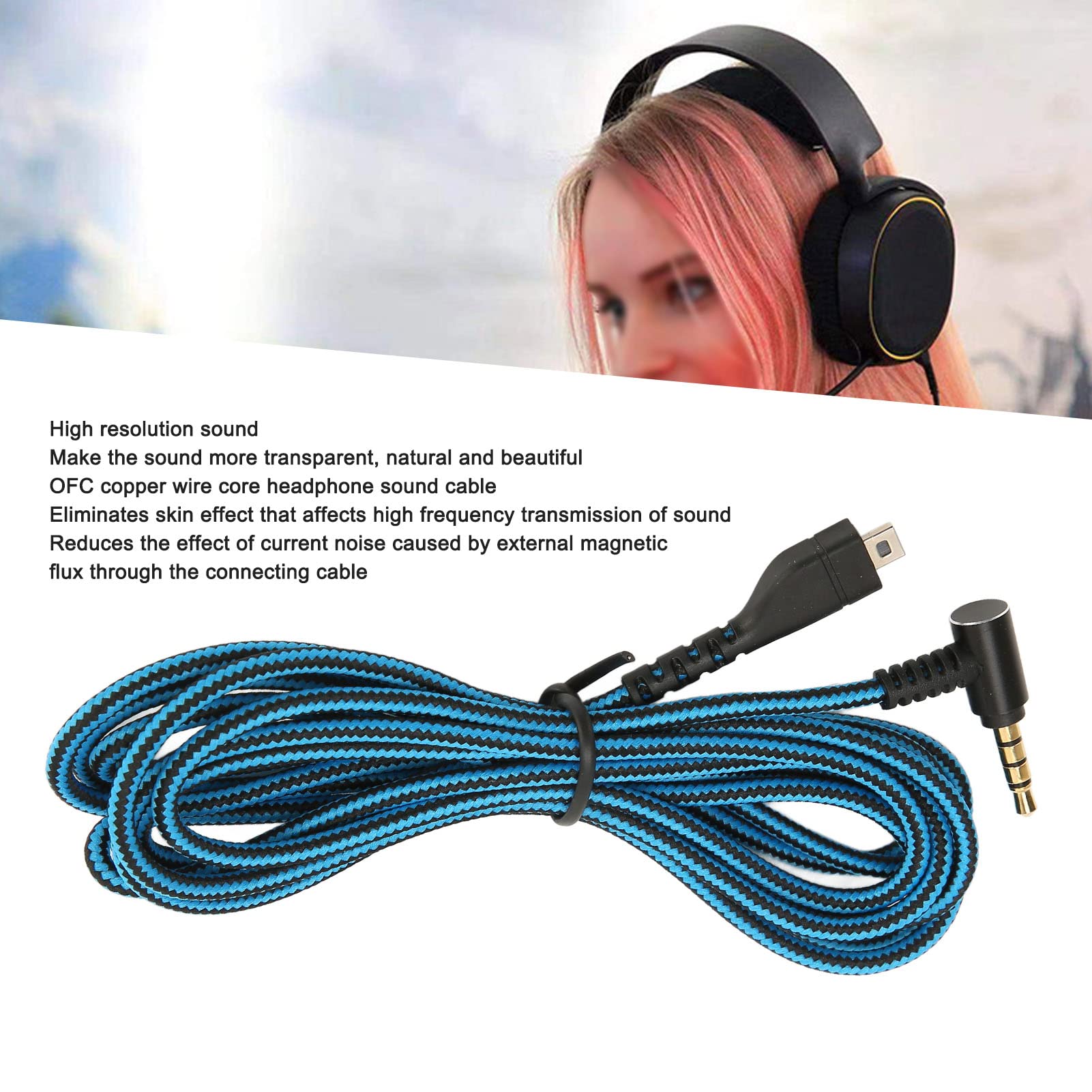 Câble Casque 150cm Pour Arctis 3/5/7/Pro - Noyau Cuivre Oxygen - PC, Console, Téléphone