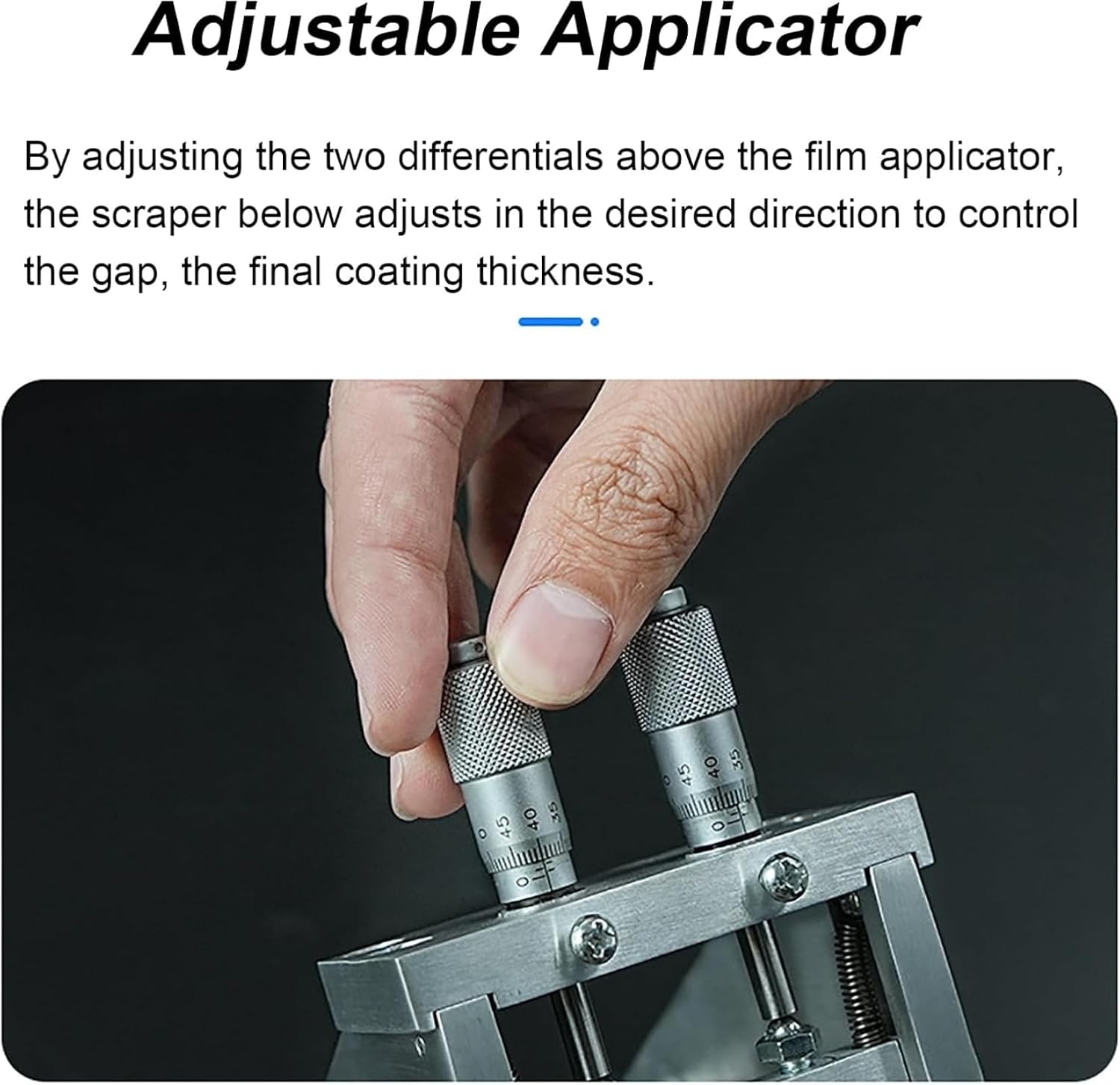 Adjustable Film Applicator with Magnetic Suction, 2µm Accuracy for Printing and Paint Coating Applications