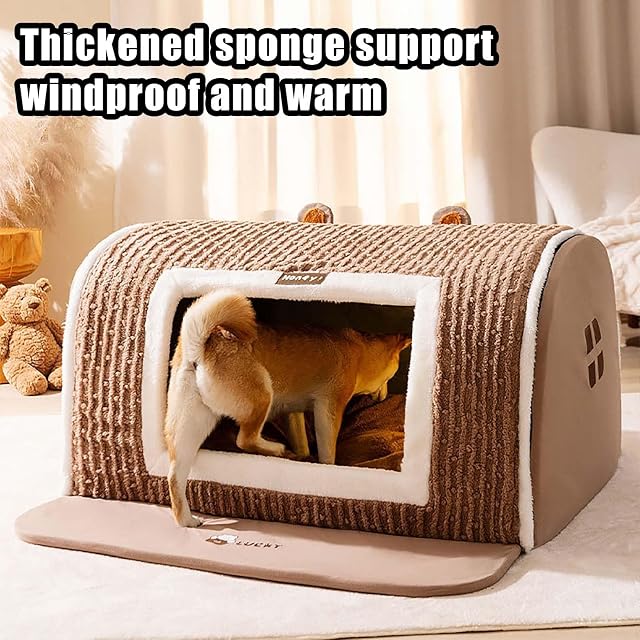 GAOCUNBING Cama Cueva para Gatos, casa semicerrada Que Mantiene el Calor