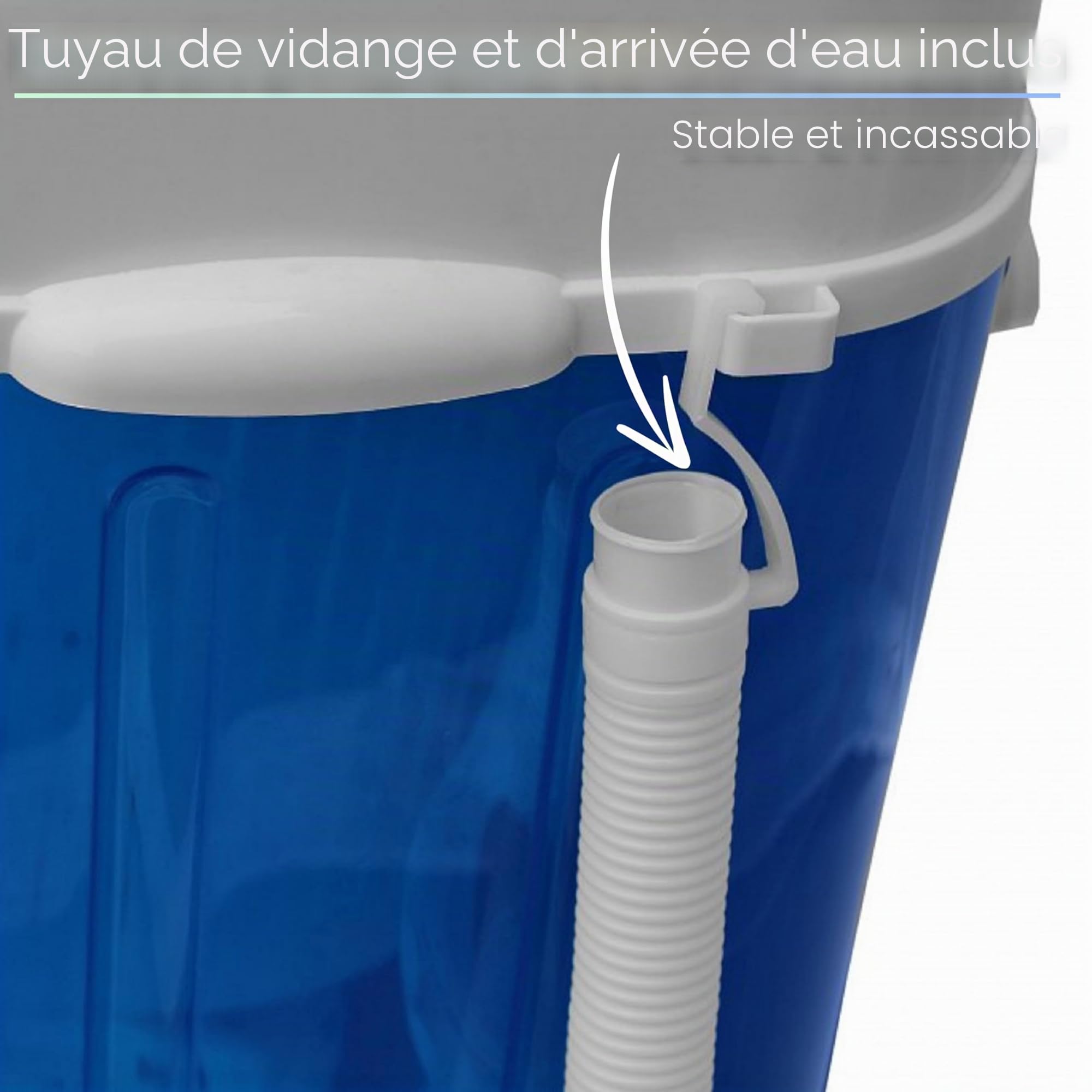 Steinborg Mini machine à laver avec essoreuse - 3 kg - 2 compartiments - Essorage jusqu'à 1 kg - Lavage et séchage - Camping mobile - Efficace et économique en énergie et en eau - Bleu Bulle/Blanc