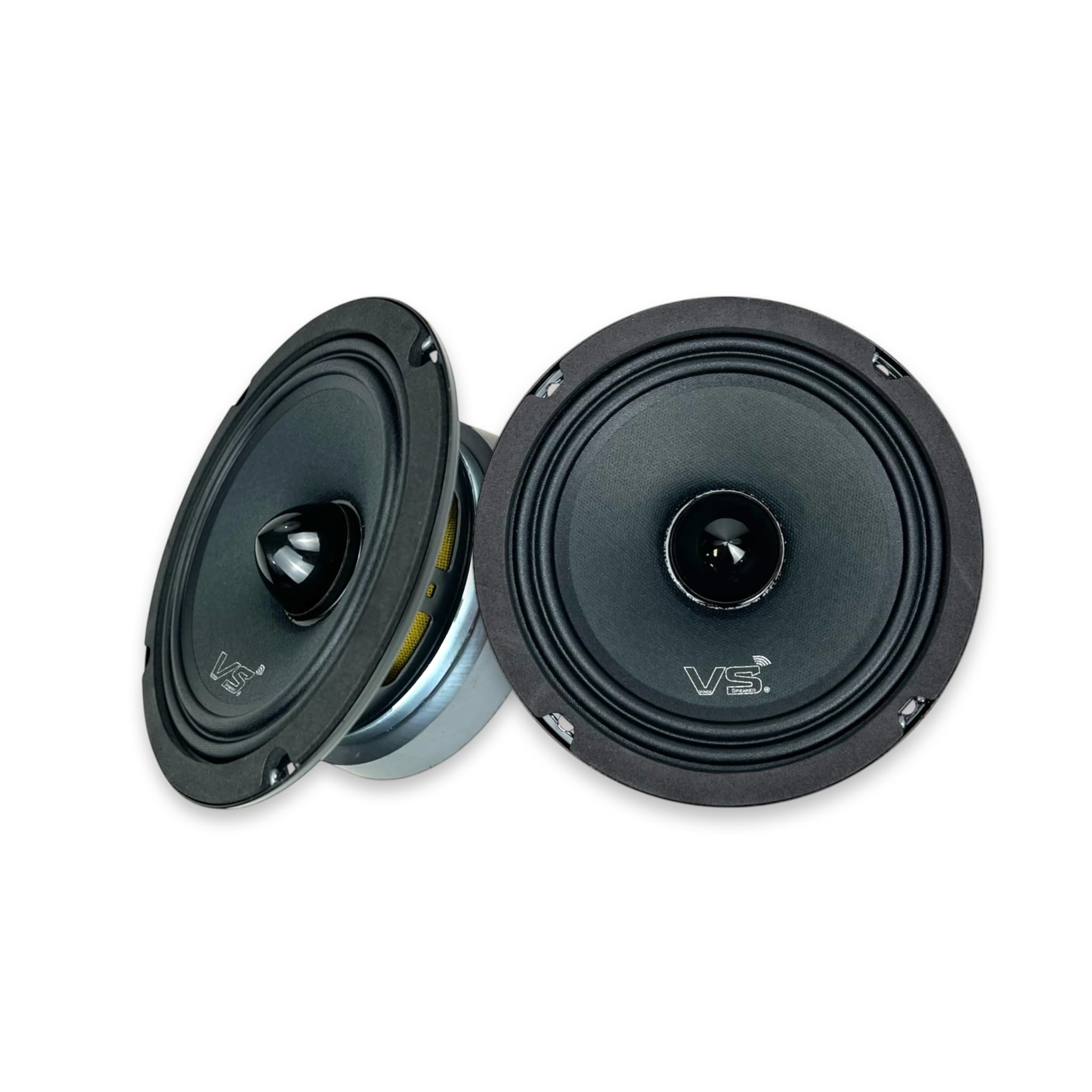 MENACE AUDIO® 6.5" High-Performance Midrange Speaker Pair (Black Bullet)