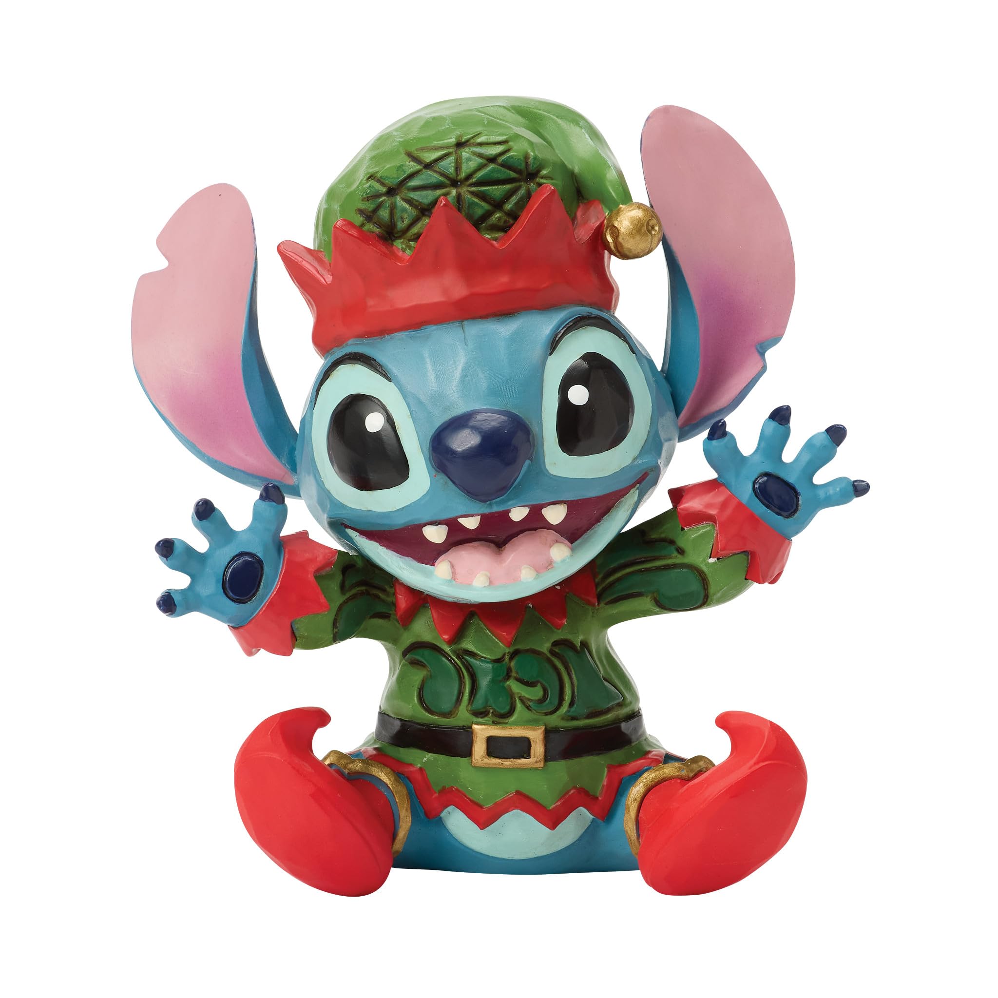 Disney Traditions Figur Stitch als Weihnachtswichtel