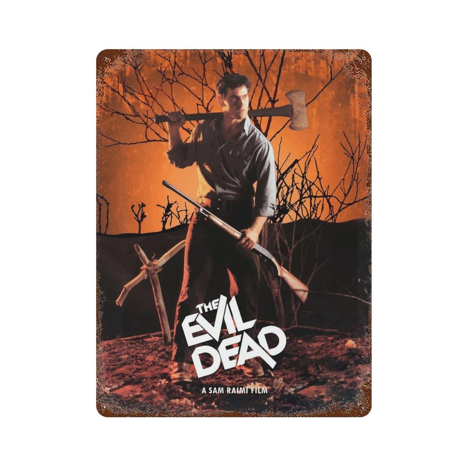 KSOXDAITIP Movie The Evil Dead Poster Wall Decor Art Metal Tin Poster Modern Home Decor Art Metal Poster Home Bar Shop Decorations Vintage Sign Gift 15.7"x11.8"