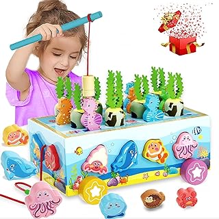 Montessori Toys for 1 Year Old Boys Girls Kids Toys for 1 2 3 Years Old Boys Girls 1st Birthday Gifts for Boys Girls Ocean Animal Farm Car Toy Christmas Birthday Gifts for 1 2 3 Years Old Boys Girls