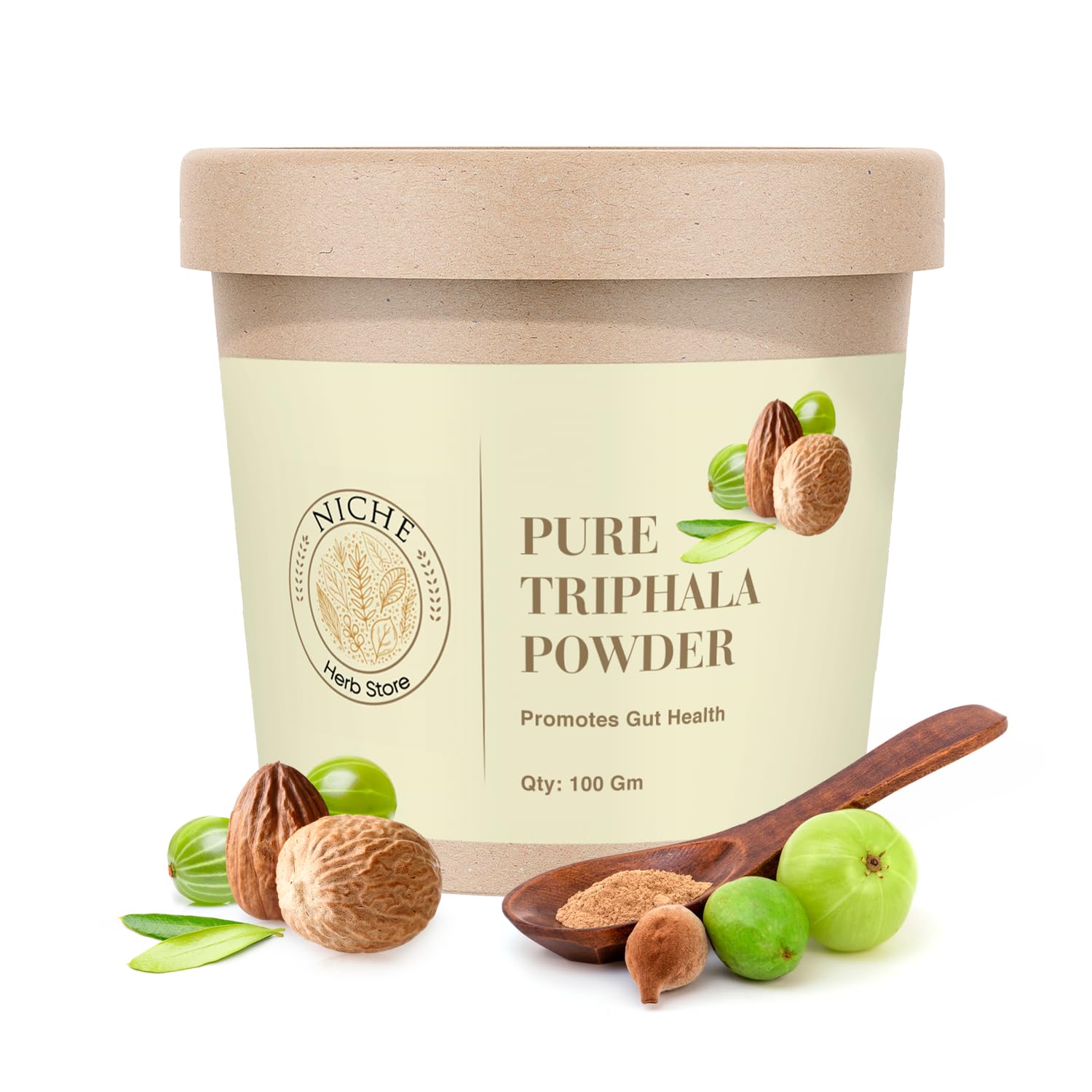 Niche Herbs Store Triphala Fruits Powder 100 Grams | Triphala Churn | Helps Relieve Constipation | Non-GMO | No Added Preservatives (B0D32159ZR) Amazon Price History, Amazon Price Tracker
