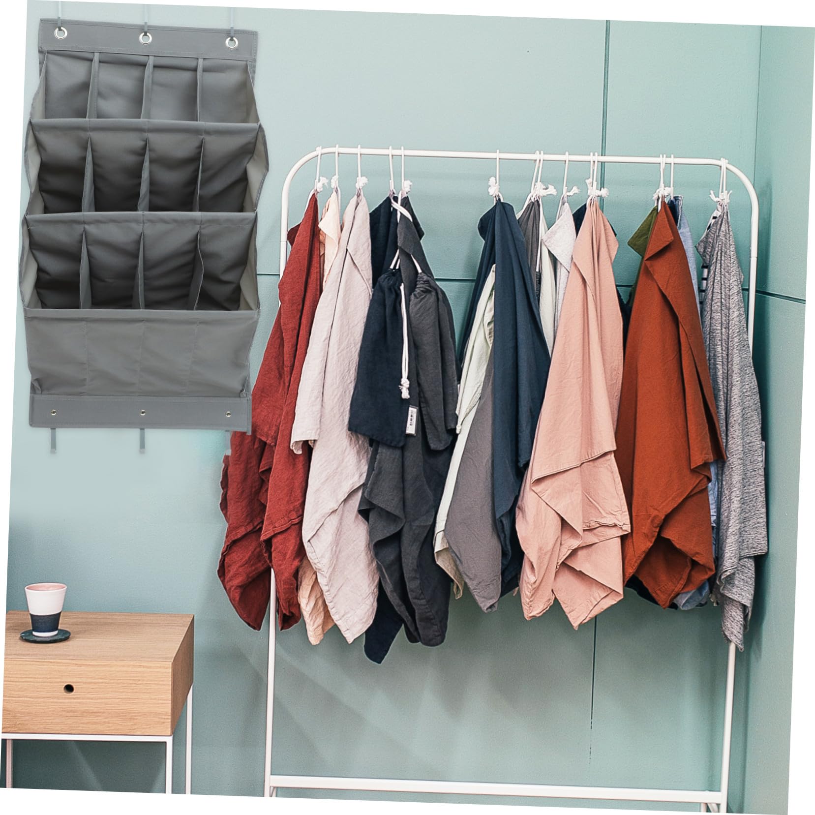 Levemolo Wandhängender Oxford Organizer Tasche Aufbewahrung 12 Fächer Haustür Stauraum Mehrschichtig Für Kinderzimmer Badezimmer