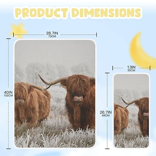 Miniatura 2 de Highland Cow - Cambiador de pañales portátil, impermeable, plegable, cambiador de pañales, cambiador de pañales de viaje, kit de cambiador portátil