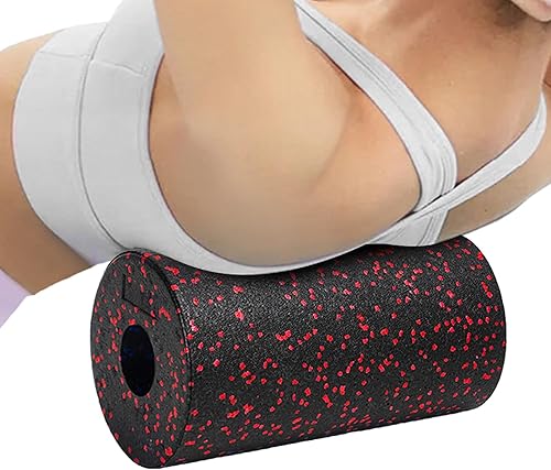 Miniatura 5 de Rodillo de espuma, con diseño de masaje de tejidos, rojo, verde, rodillo de ejercicio de yoga, ayuda muscular de gimnasio en casa, forma ergonómica,