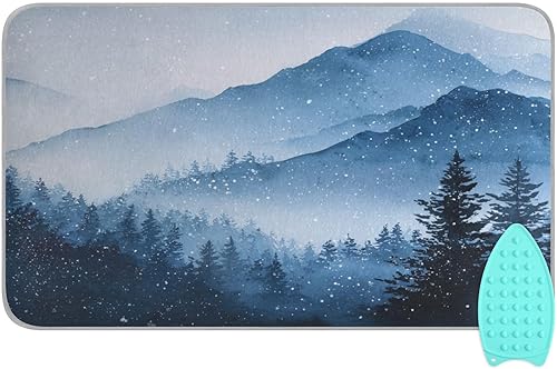 Miniatura 46 de Alfombrilla de planchar portátil para planchar, manta de planchar para mesa, resistente al calor, doble cara, para viajes, grande, 47.2 x 27.6