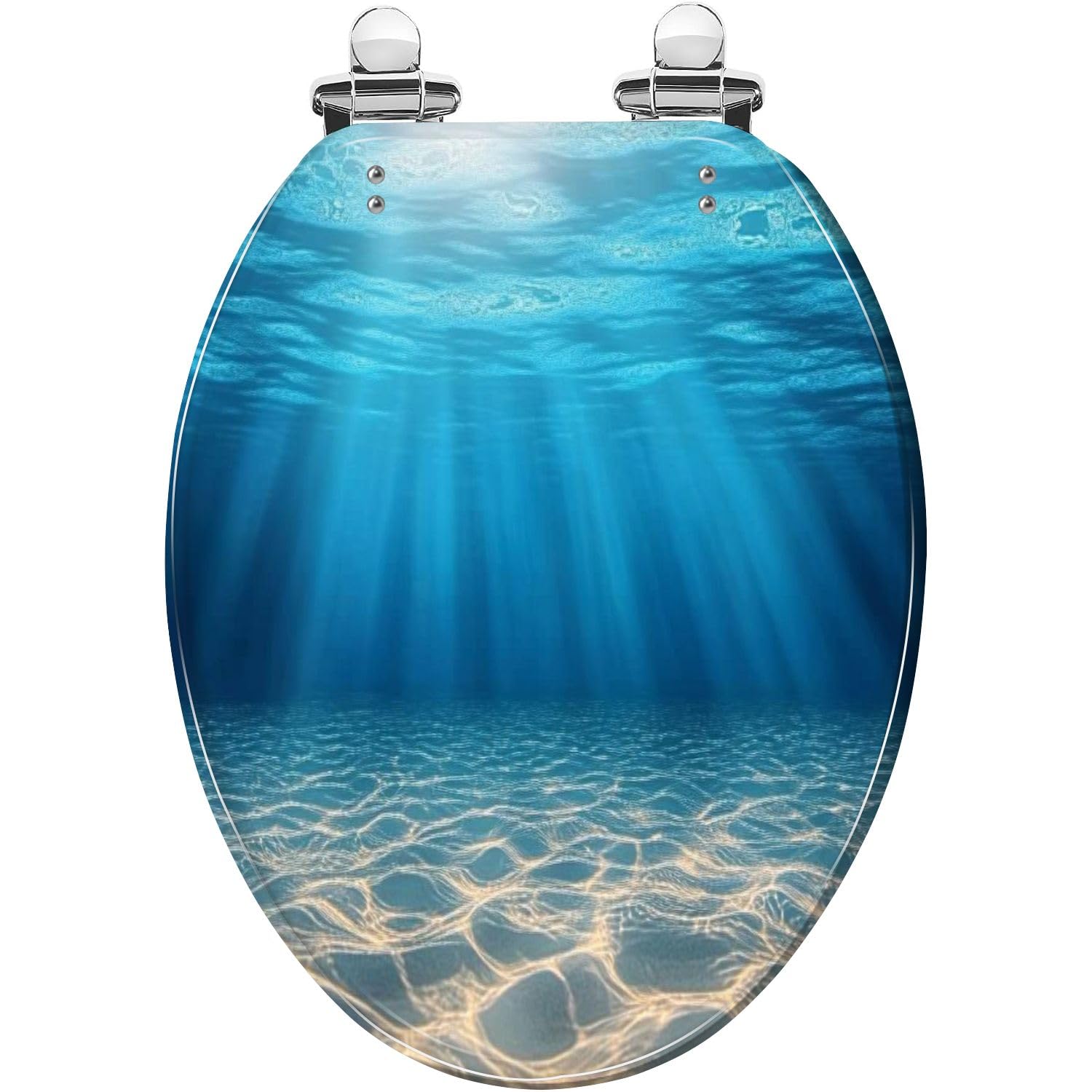 Sedile WC generico allungato in resina per bagno