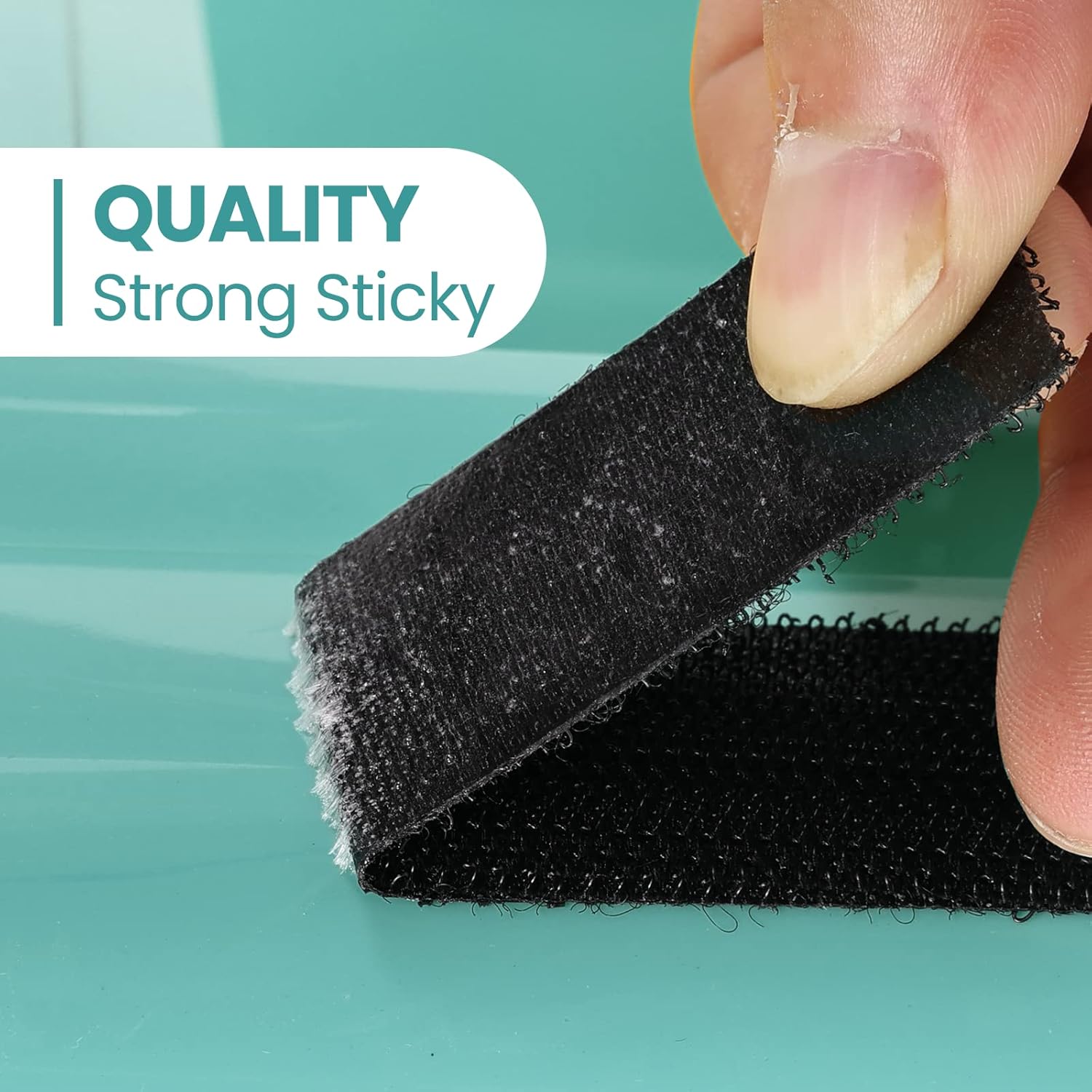 20 Sets Hook and Loop Strips with Adhesive, 1 x 4 Inch Strong Back Adhesive Fasteners Tape, Double Sided Strips Mounting Tape, Black Total 80 Inch: Industrial & Scientific