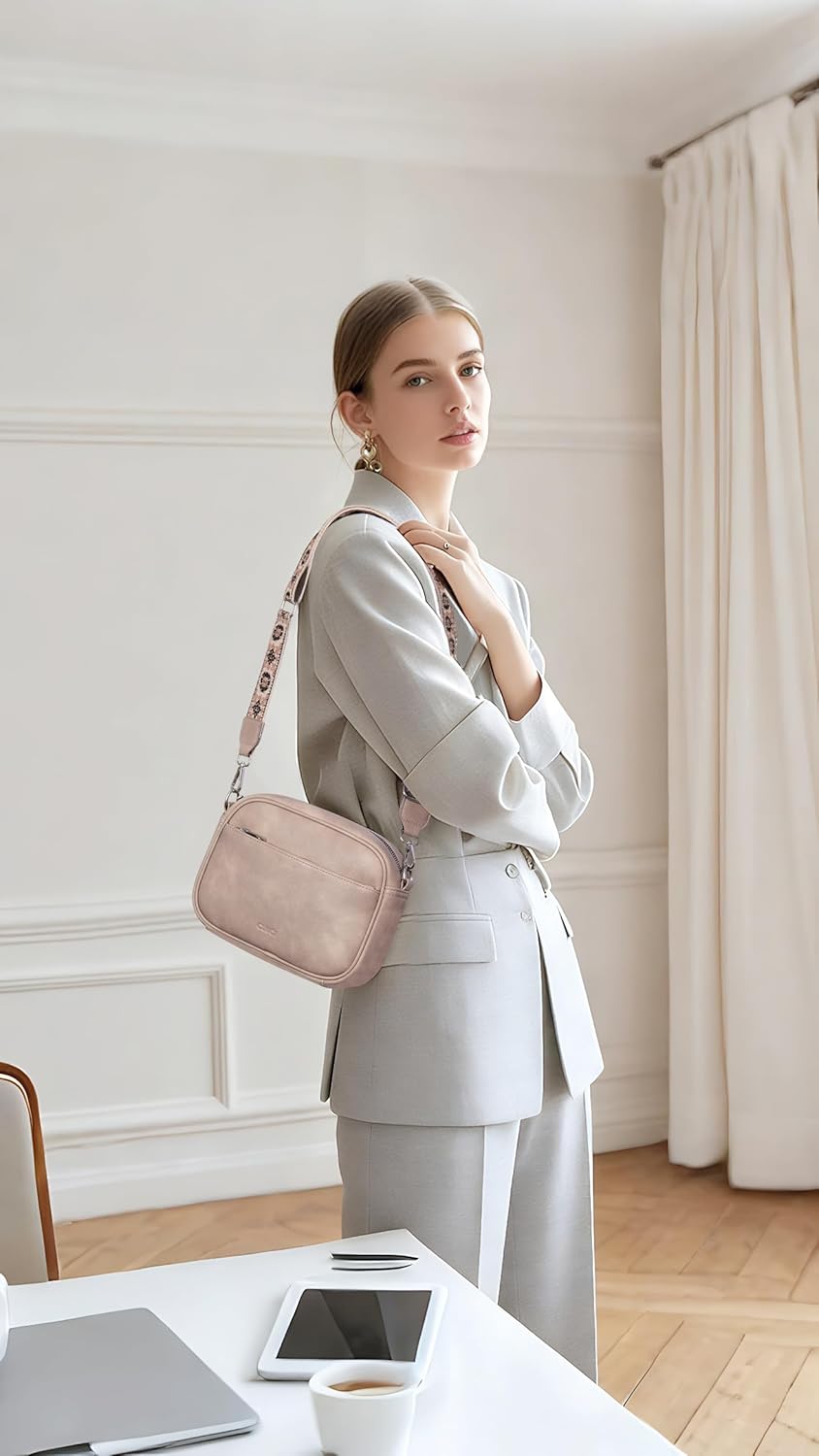 CLUCI Small Crossbody Bags for Women Purses for Women Cross Body Bag Crossbody Purse with Adjustable Wide Strap - Image 3