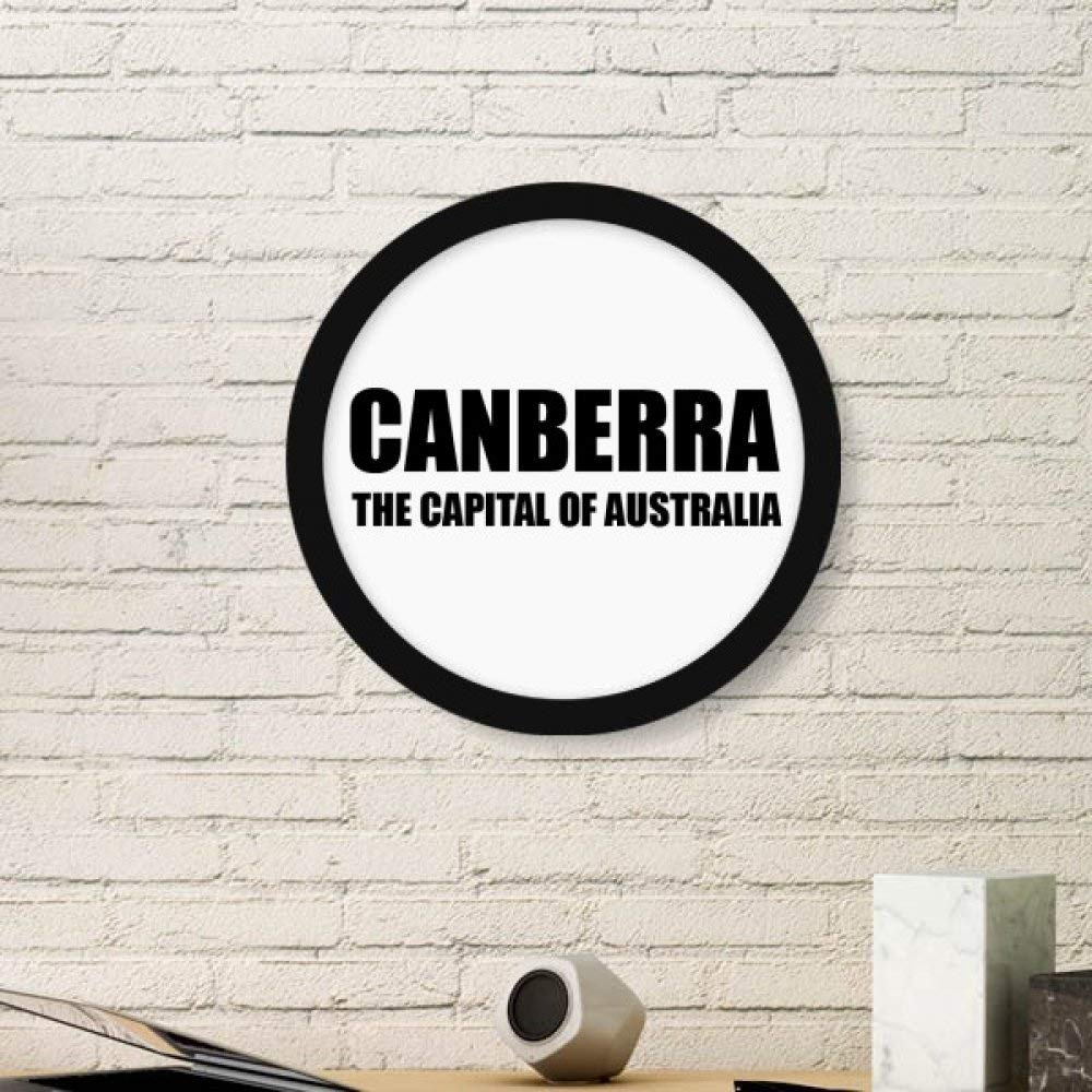 Cadre photo Canberra rond noir, une idée cadeau originale de décoration