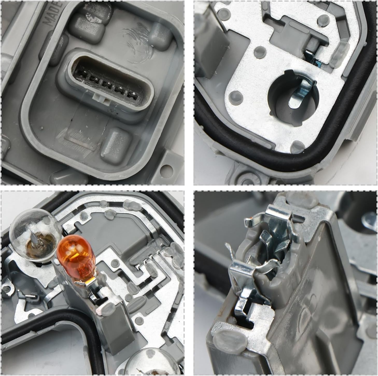 Rear Tail Light Lamp Holder Bracket with Harness and Bulb Left Driver Side Compatible with 2015-2023 Jeep Renegade, Rear Tail Lamp Housing 68270892AA