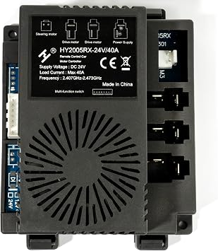 HY2005RX-24V/40A=HY2005RX-2-24V/40A=HY2005RX-3-24V/40A=HY2005RX-4-24/40A Controller, Receiver Control Box, Suitable for Replacement Parts of 24V Childrens Electric Vehicles.