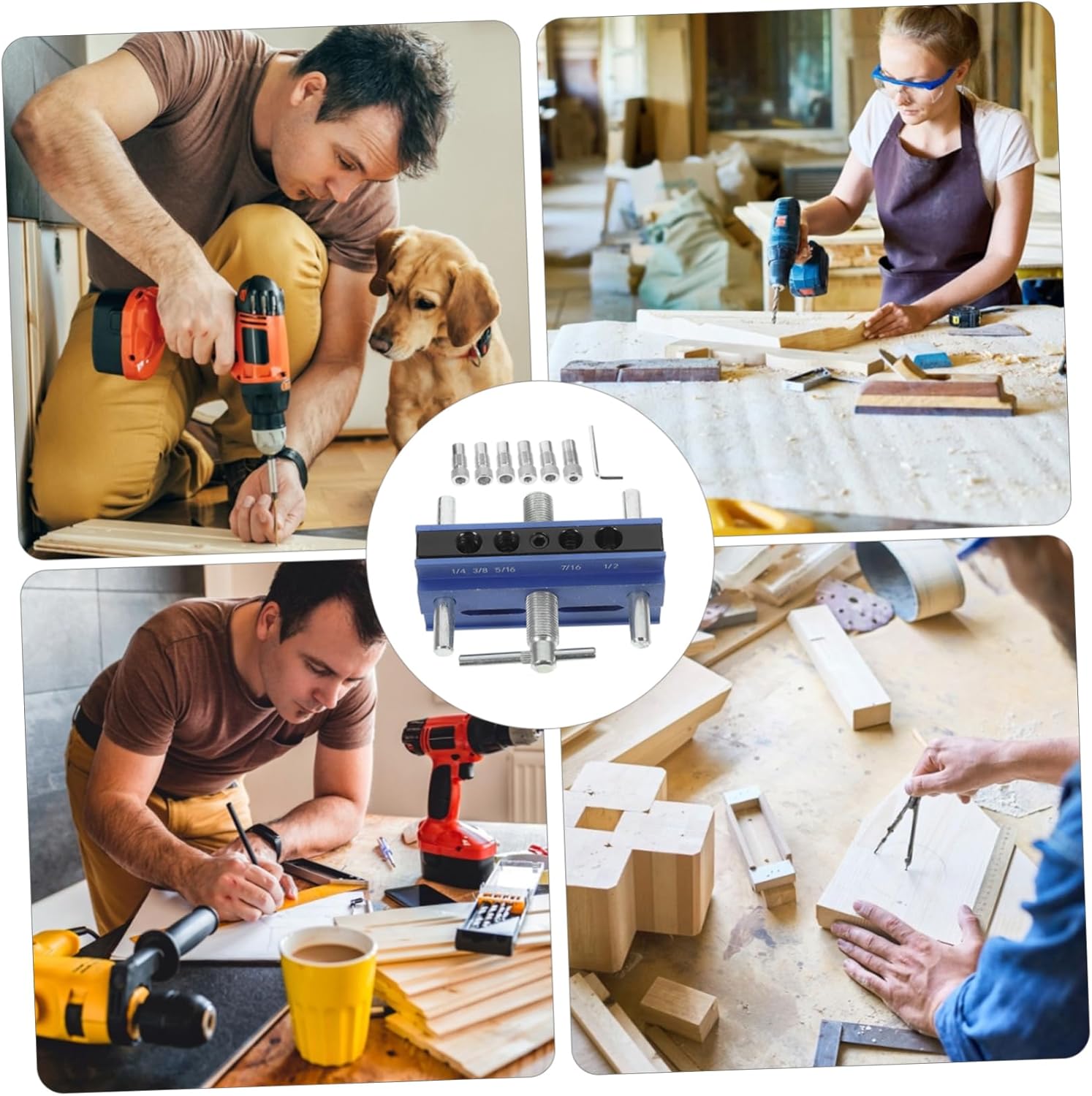 1set Pocket Hole Drill Tool Accurate Positioning for Woodworking Projects for Angled Drilling and Punching Stylish and Addition to Your Tool Collection