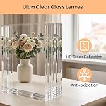 JISOSO 24"X36" Bathroom Mirror for Wall, Rectangle Mirror Wall Mirror with Walnut Wood Frame, Bathroom Vanity Mirror for Mantle, Living Room, Bedroom, Entryway, Horizontal or Vertical