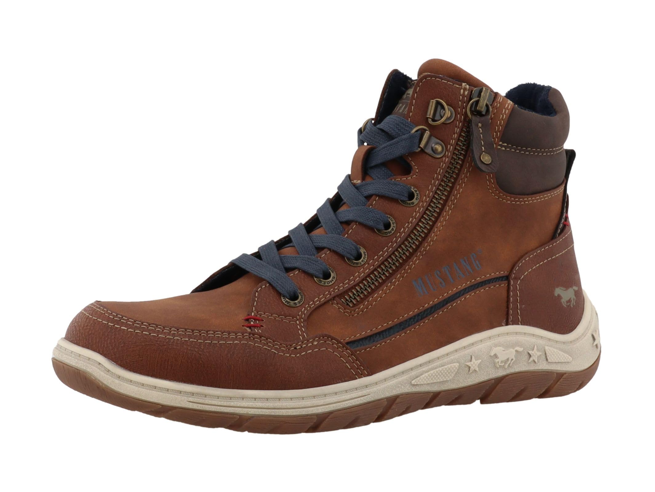 MUSTANG Herren Sneaker mit Steppeinstieg und Reißverschluss 15M0181002