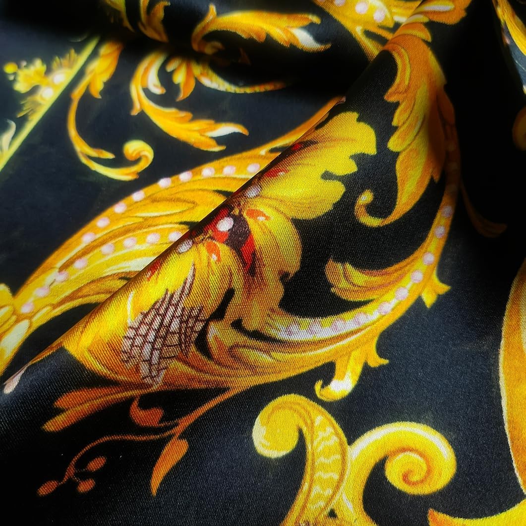 Women 100% Mulberry Silk Neck Scarf Lightweight Digital Print Small Square Scarfs- Neckerchief Gift Packing 21"*21" - Image 10