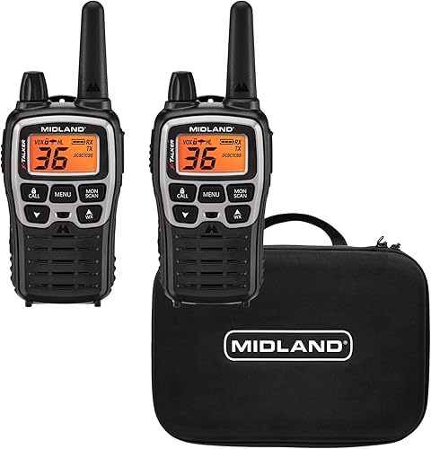 Miniatura 9 de Midland - T77VP5J Jeep X-TALKER Extreme Dual Pack - 22 canales, 121 códigos de privacidad, resistente al agua - Comunicación clara con alerta