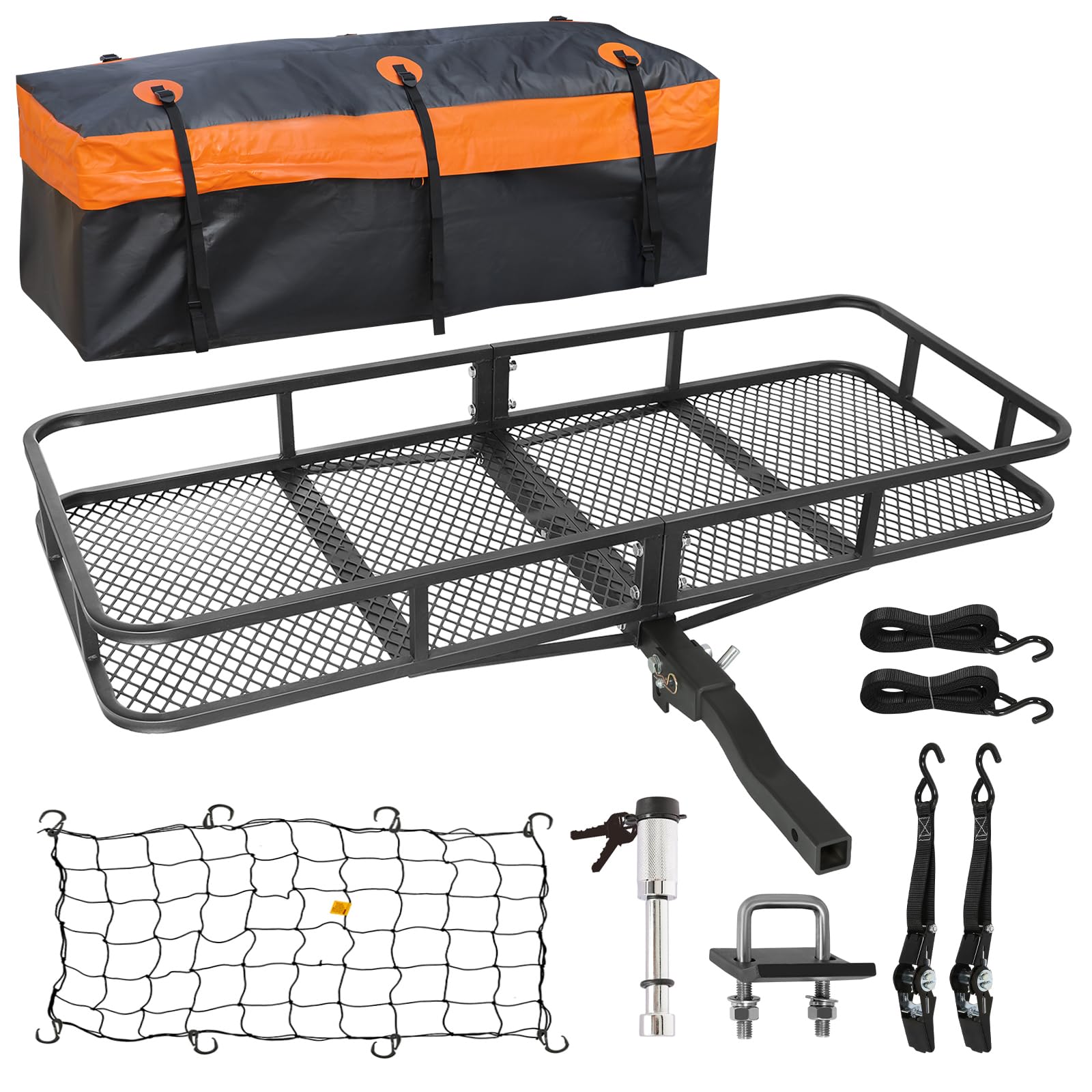 WEIZE Folding Hitch Mount Cargo Carrier