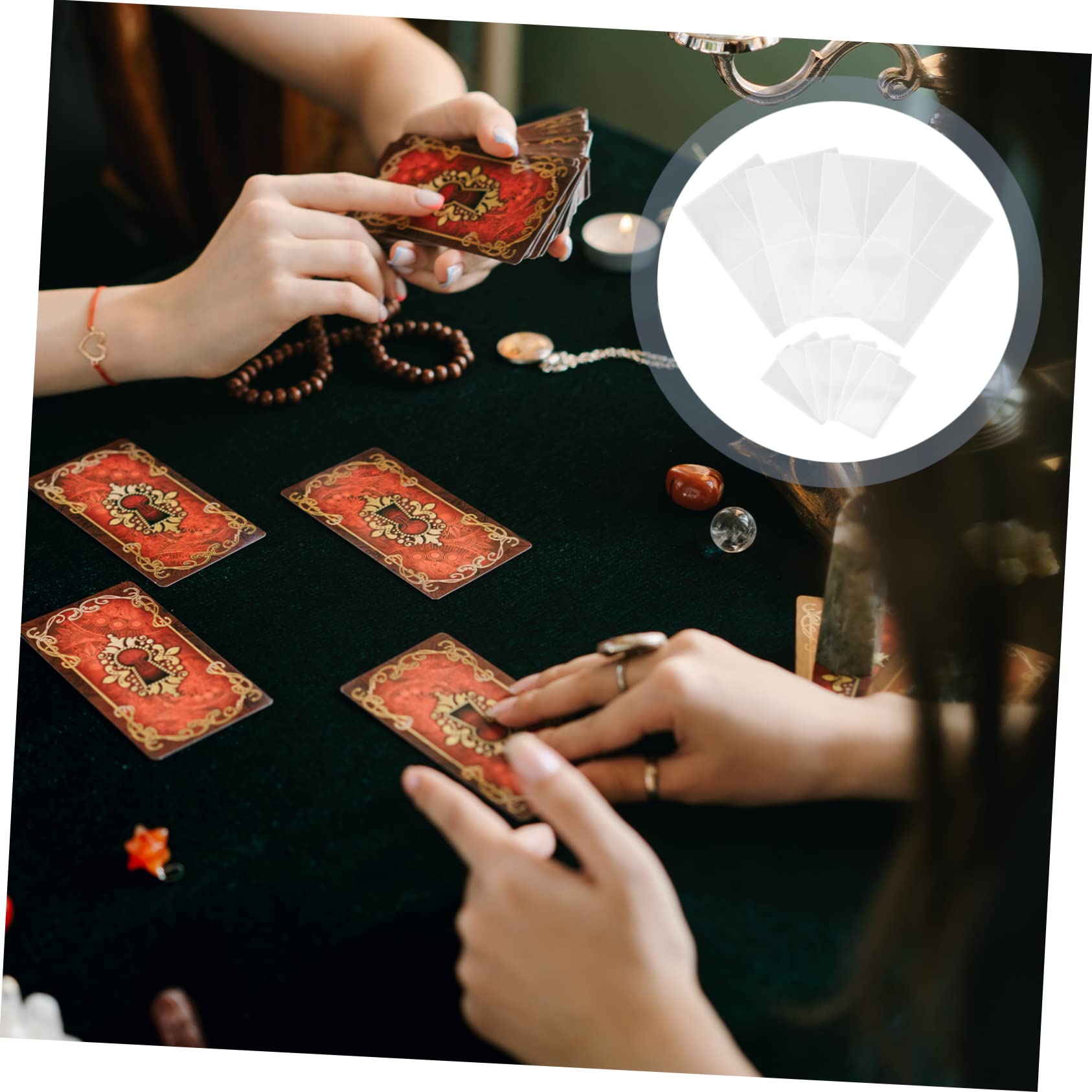 Blanc Moule à Couler pour Tarot en Silicone, 1 Set
