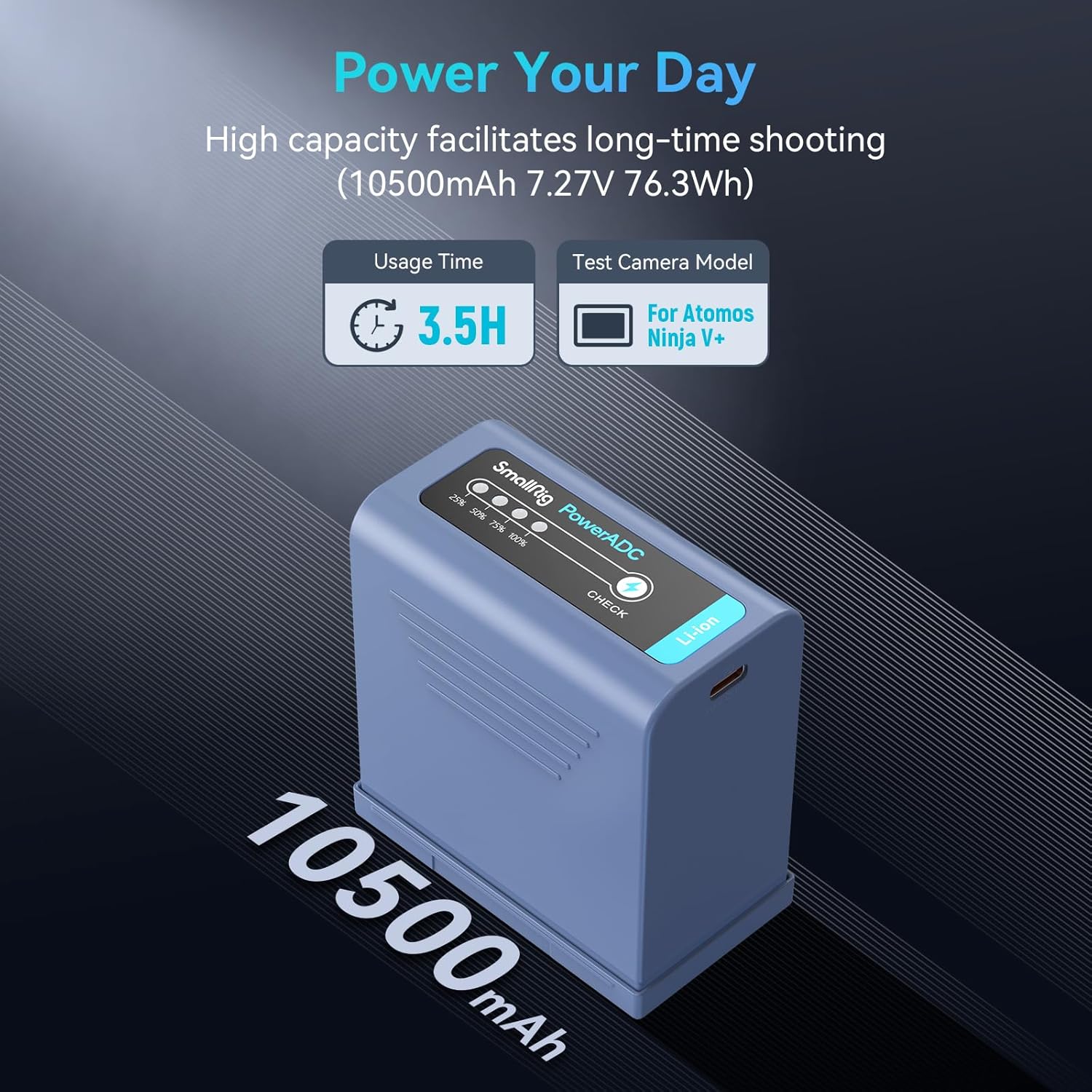SMALLRIG Bundle NP-F970 USB-C Replacement Battery NP-F550 USB-C Replacement Battery