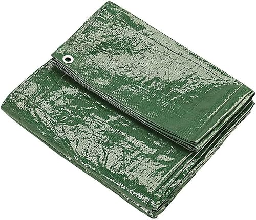 KAV - Tarpaulin waterproof heavy duty 130 GSM LARGE - 6M x 9 M (20ftx 30 FT) with Eyelets ground sheet Multifunctional Quality Cover Tarp (Green)