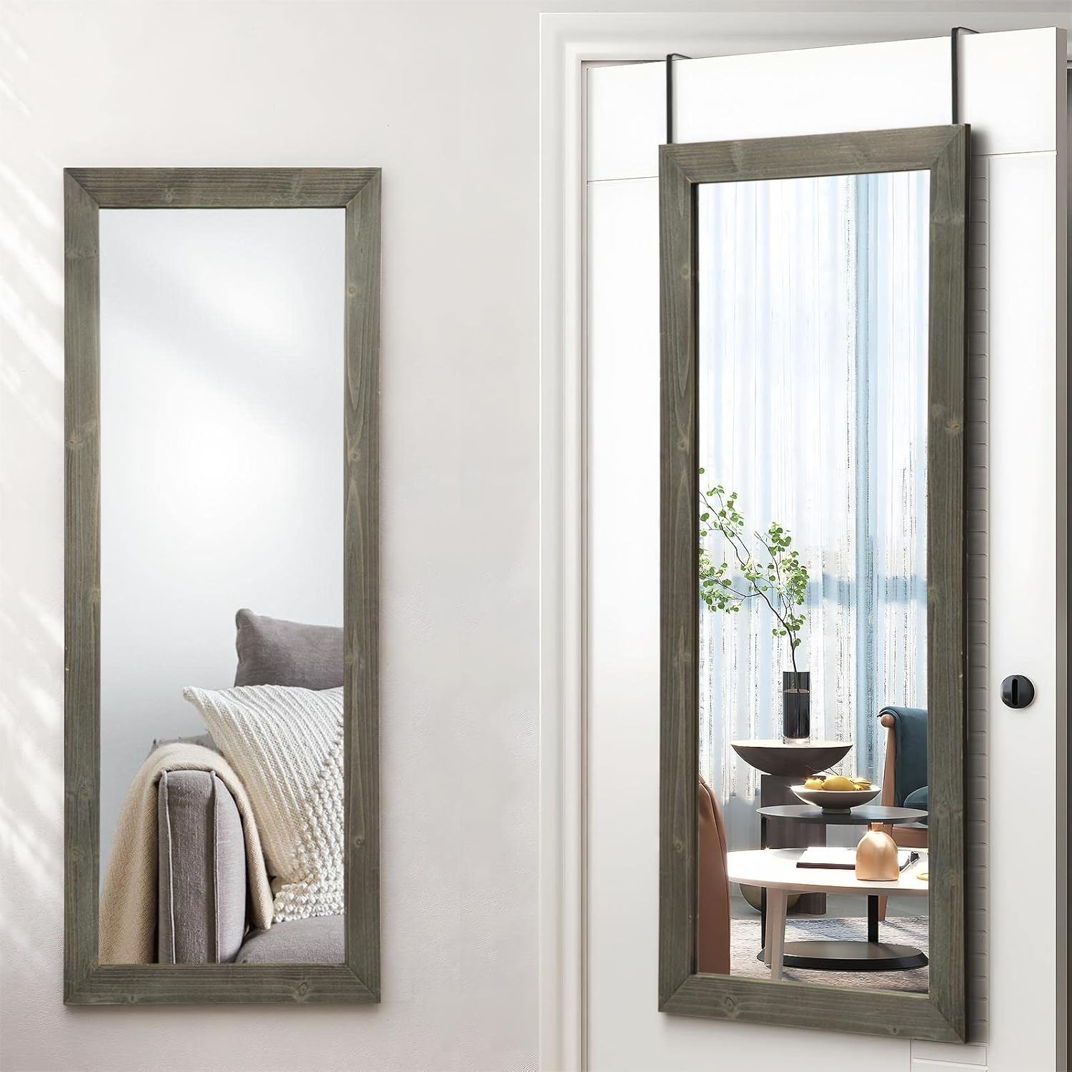 PexFix Over The Door Mirror Full Length, 47"x18" Door