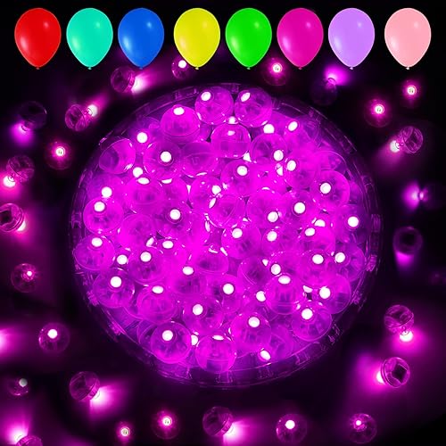 Miniatura 35 de Aogist 100 luces de globo verde, mini bola impermeable de largo tiempo de espera, lámpara LED redonda para linterna de papel, fiesta, boda