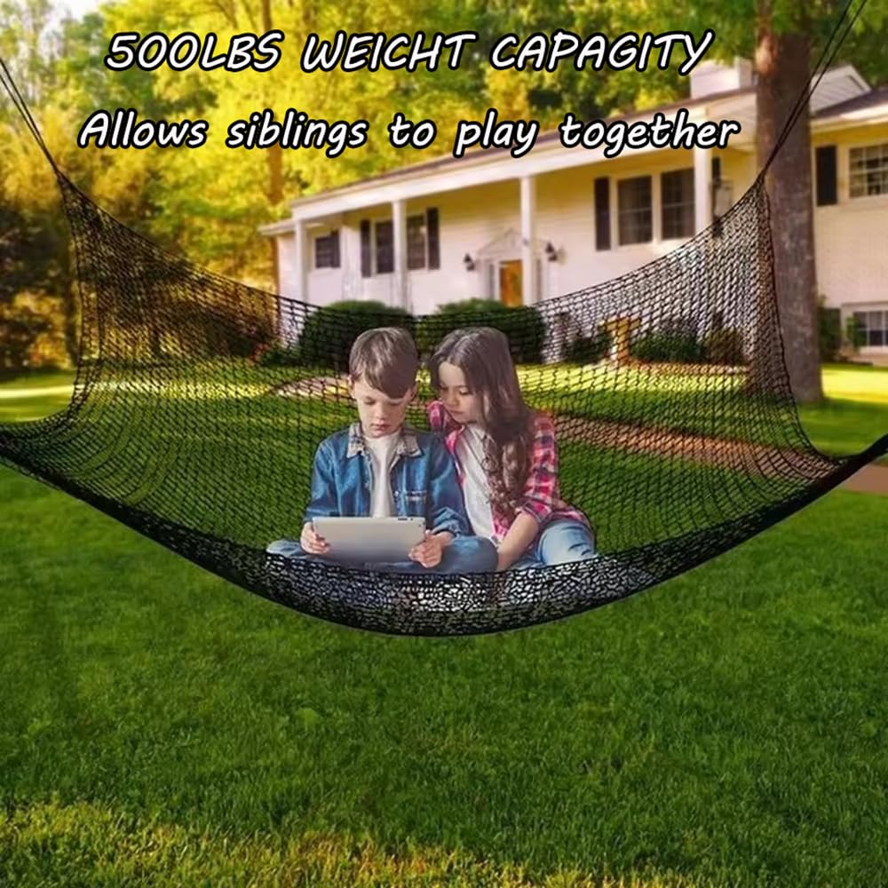 Filet d'escalade pour Aire de Jeux,Filet Anti-Chute,Filet De Sécurité pour Enfants,Double Couche,Trou de 4cm,Con 4 Crochets de sécurité, Sac de Rangement pour Enfants l'escalade (Noir, 2 * 3)