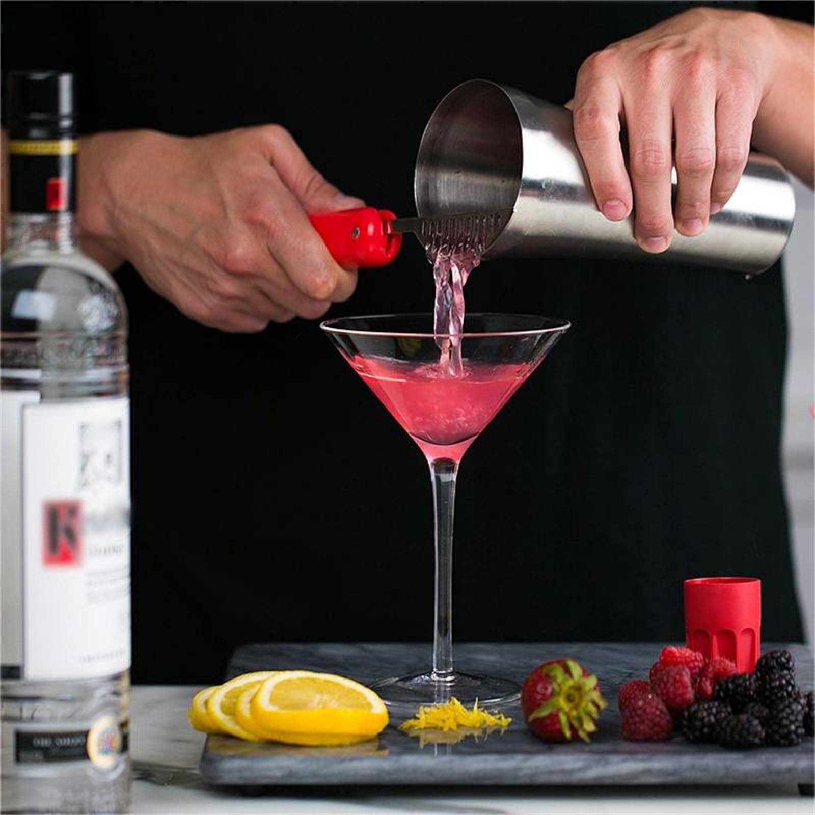 Zenithia 30 Pezzi Set Cocktail Shaker con Supporto Girevole 360°,Kit Barman Professionale da 750ml Mescolare Bevande,Regali per Uomini,Donne,Amanti dei Cocktail,Set da Barista per Feste da Bar a Casa