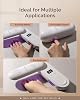 Lámpara UV compacta inalámbrica MelodySusie P-PLUS20F, panel rotatorio innovador y protección UV, recargable, cura todos los geles, especialmente pegamento para pedrería y gel liner, color rosa 8