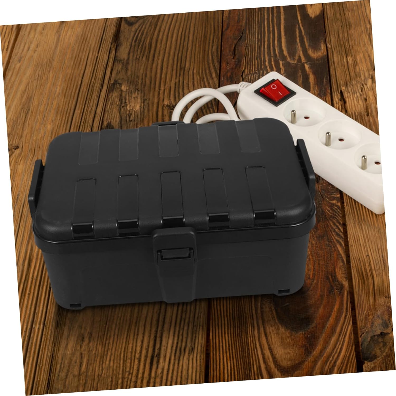TEHAUX Outdoor Extension Cord Protector Cover Weatherproof Electrical Enclosure for Outdoor Use Waterproof Cable Cover Housing and Home Protection