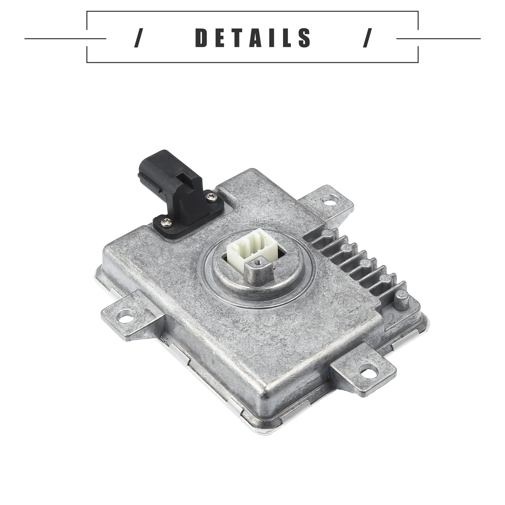 X AUTOHAUX Xenon HID Headlight Ballast, Control de Faros, para Acura TL Tipo-S 2006-2012, X6T02981 W3T11371, Tono Plata, 1 Juego