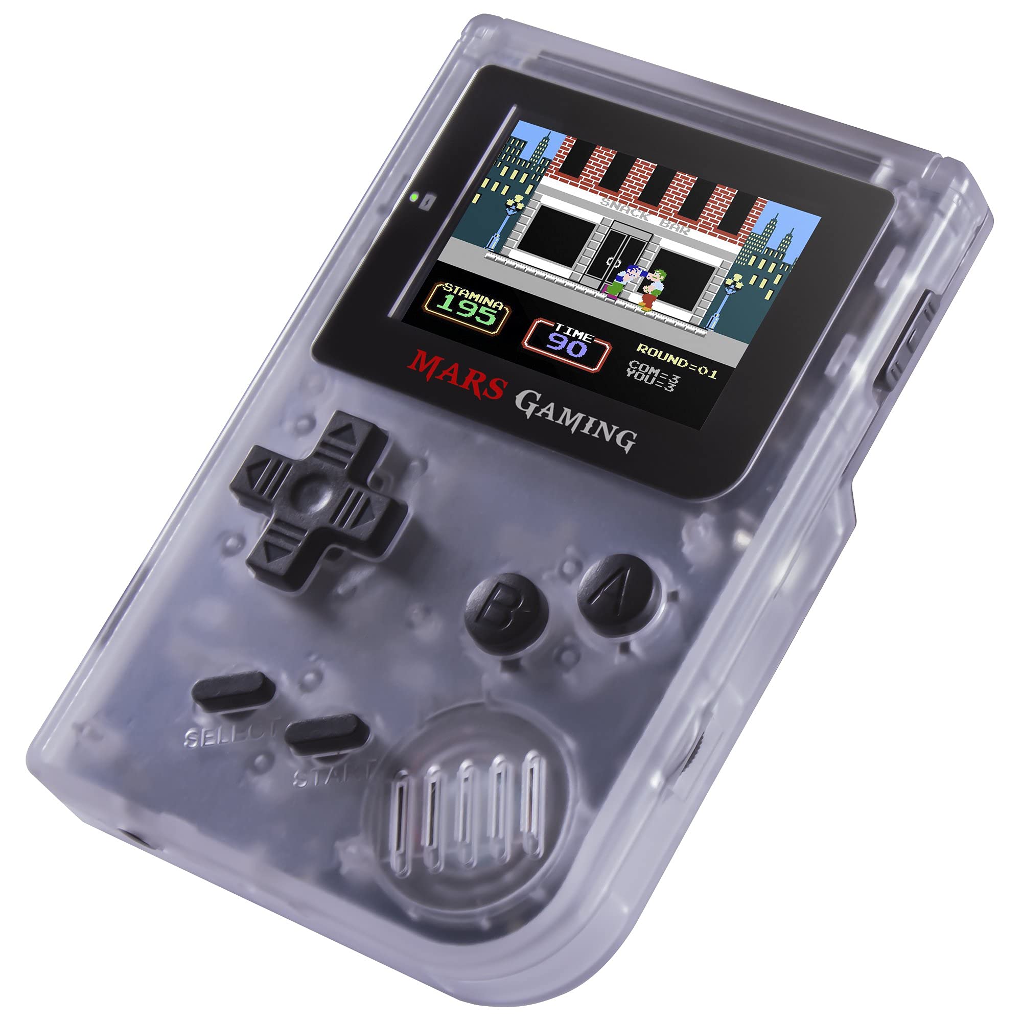 MARSGAMING MRBW Console con 151 giochi, Slot MicroSD, emulatore GBA, Sega, NES, FC/SFC White
